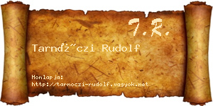 Tarnóczi Rudolf névjegykártya